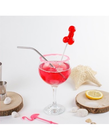 Piruleta de Pene Sabor Daiquiri de Fresa con Alcohol