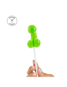 Piruleta de Pene Sabor Caipirinha con Alcohol