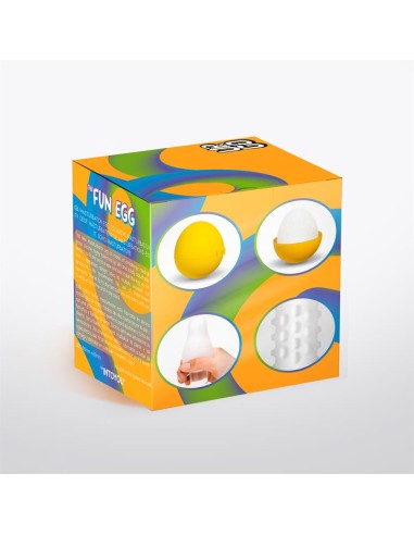 Grovy Huevo Masturbador Elastico Amarillo