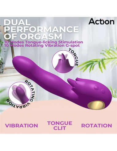 Toka Vibrador con Oscilacion 360º y Lengua Estimuladora