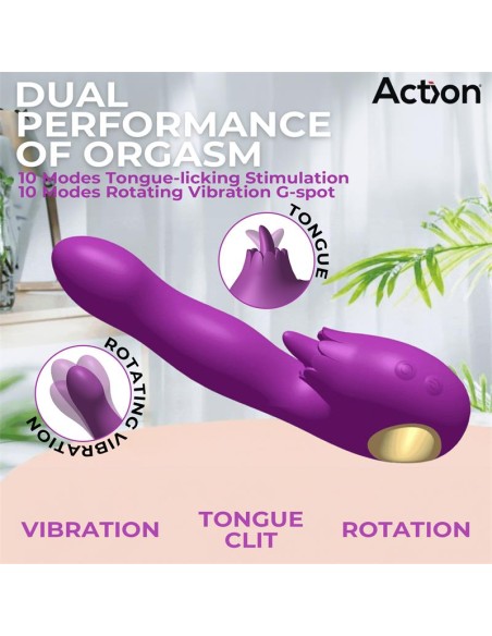 Toka Vibrador con Oscilacion 360º y Lengua Estimuladora