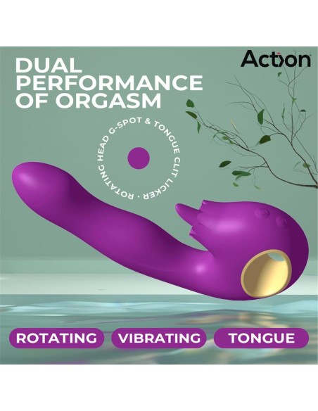 Toka Vibrador con Oscilacion 360º y Lengua Estimuladora