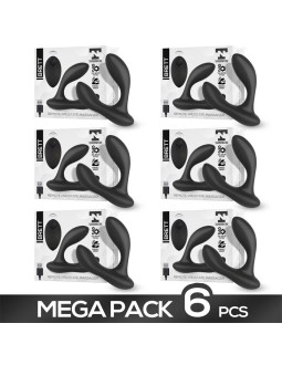 Pack de 6 Brett Masajeador Prostatico Control Remoto USB Silicona