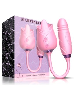 Martinella Lengua Estimuladora Clitoris y Huevo con Thrusting