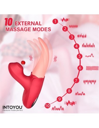 Estimulador Doble con Lengua y Pulsacion