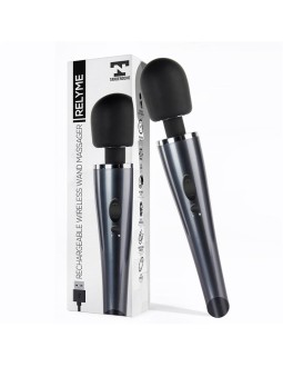 Wand Massager Relyme USB Silicone Black