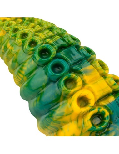 Dildo Tentacle Delight Verde y Amarillo 224 cm 88