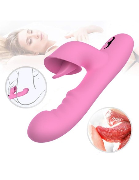 T May Vibrador con Empuje y Movimiento Swing