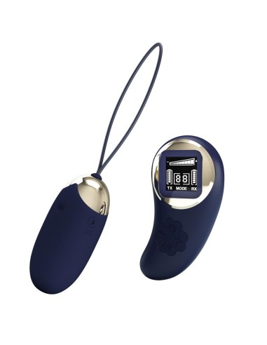 Mina Huevo Vibrador con Control Remoto Pantalla Digital Azul