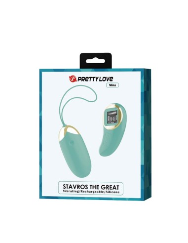 Mina Huevo Vibrador con Control Remoto Pantalla Digital Verde