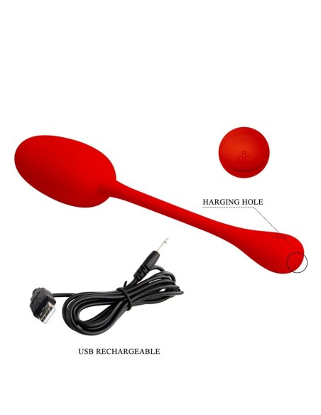 Knucker Huevo Vibrador Rojo