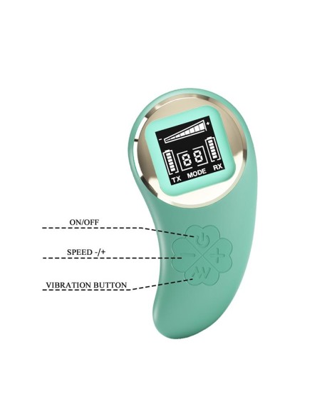 Vivian Huevo Vibrador con Control Remoto Pantalla Digital Verde