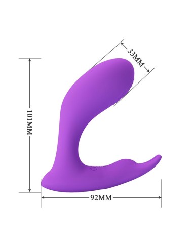 Idabelle Estimulador con Vibracion y Pulsacion Control Remoto