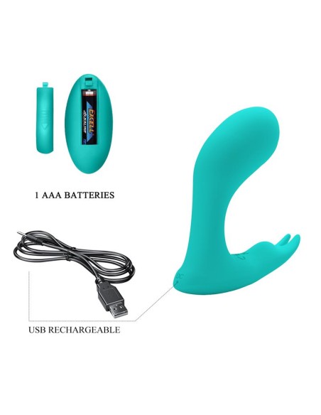 Idabelle Estimulador con Vibracion y Pulsacion con Control Remoto