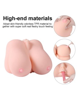 Jalome Masturbador 3 en 1 Vagina Boca y Pecho 2