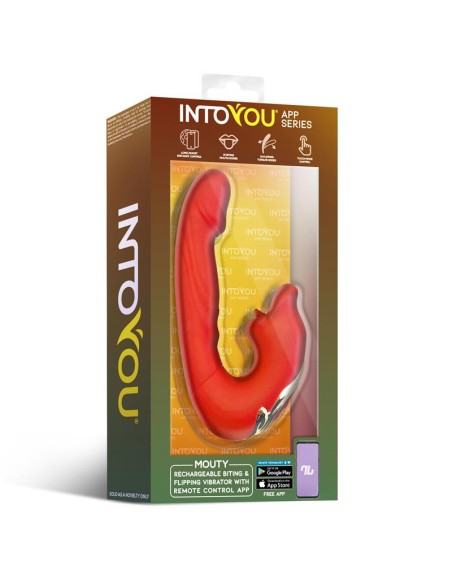 Mouty Vibrador con Funcion de Mordisqueo y Flipping con App