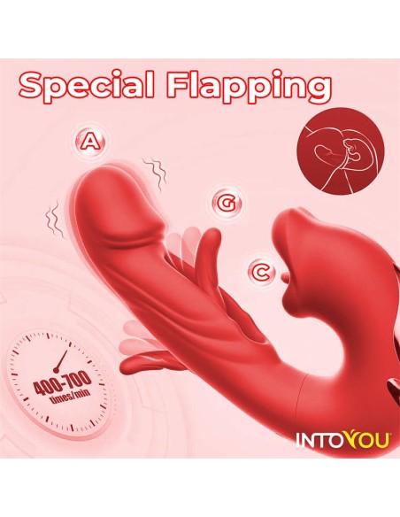 Mouty Vibrador con Funcion de Mordisqueo y Flipping con App