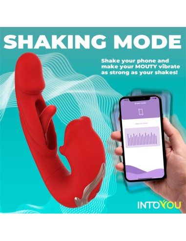 Mouty Vibrador con Funcion de Mordisqueo y Flipping con App