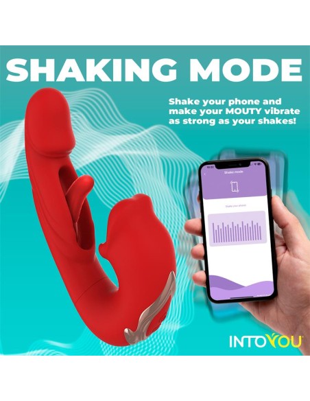 Mouty Vibrador con Funcion de Mordisqueo y Flipping con App
