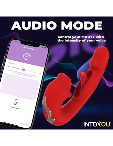 Mouty Vibrador con Funcion de Mordisqueo y Flipping con App