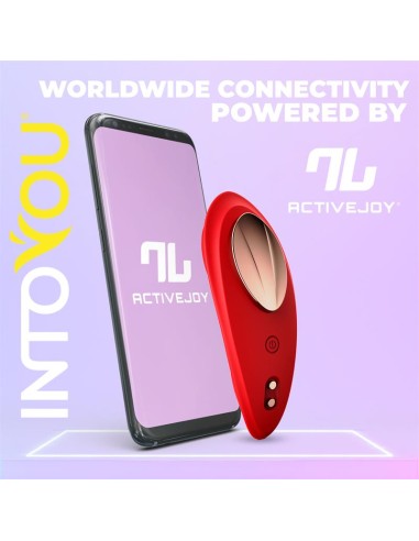 Vibrador de Braguita con APP Silicona Rojo