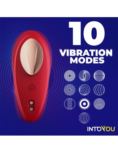 Vibrador de Braguita con APP Silicona Rojo