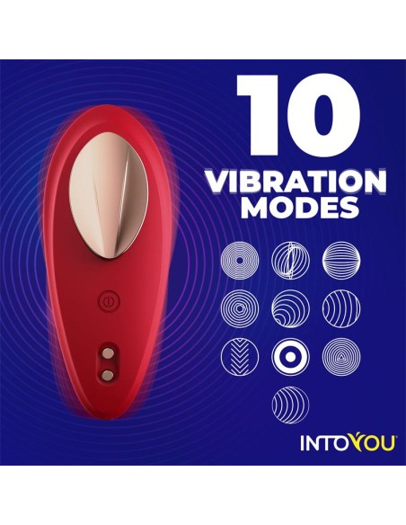 Vibrador de Braguita con APP Silicona Rojo