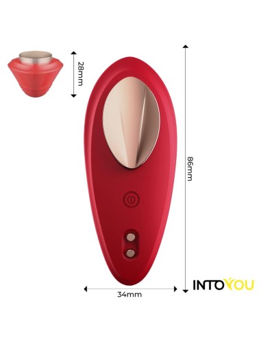 Vibrador de Braguita con APP Silicona Rojo