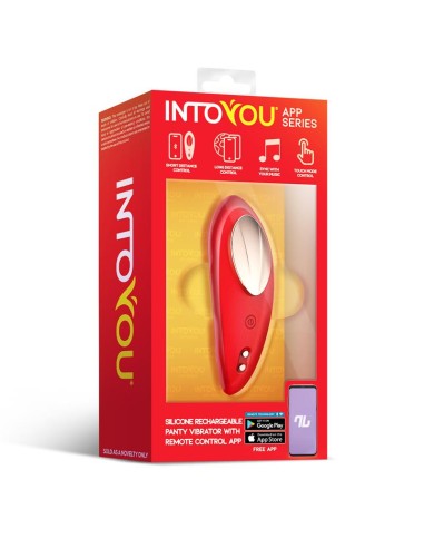Vibrador de Braguita con APP Silicona Rojo