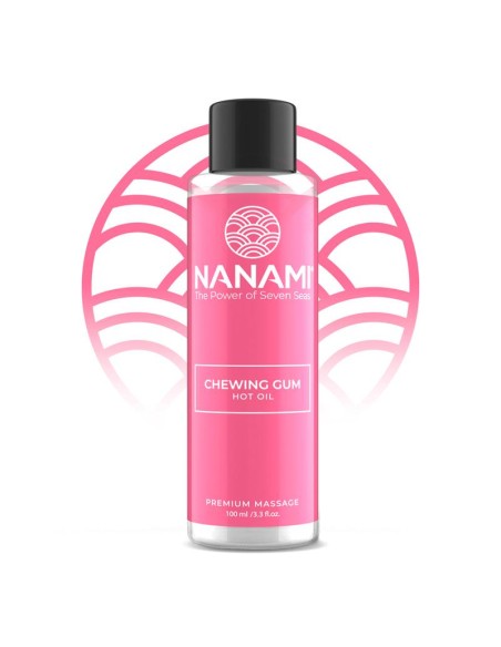 Nanami Aceite de Masaje Efecto Calor Hot Oil Aroma Chicle 100ml