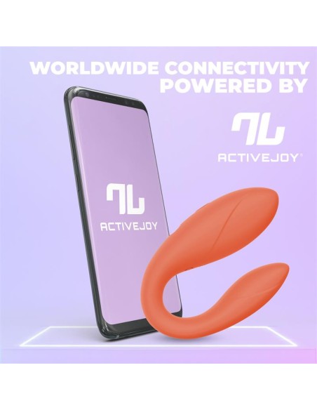 Juguete para Parejas con APP Flexible Salmon