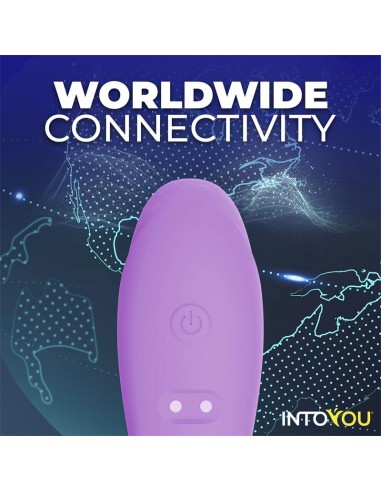 Juguete para Parejas con APP Flexible Silicona Lavanda