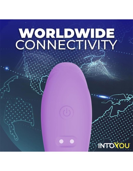 Juguete para Parejas con APP Flexible Silicona Lavanda