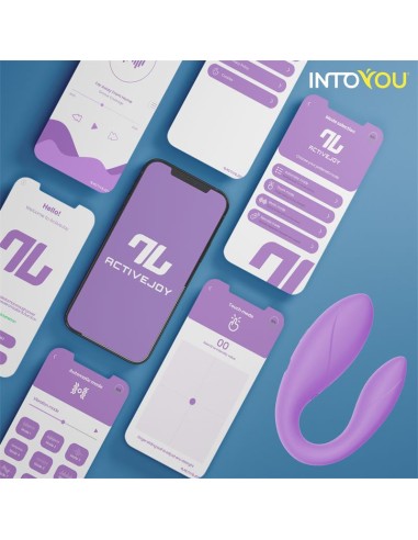 Juguete para Parejas con APP Flexible Silicona Lavanda