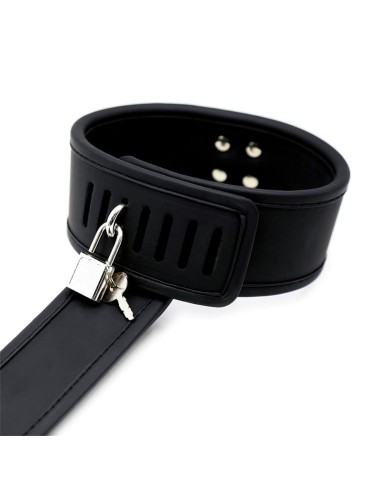 Set de Collar con Esposas y para Munecas Cuero Vegano