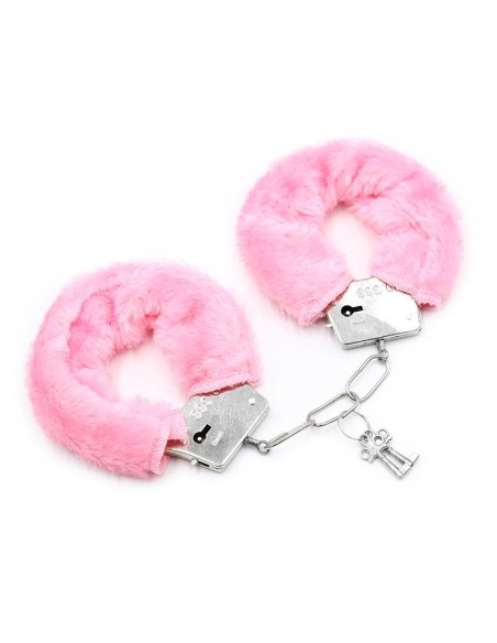 Esposas de Metal para Munecas con Pelo Rosa