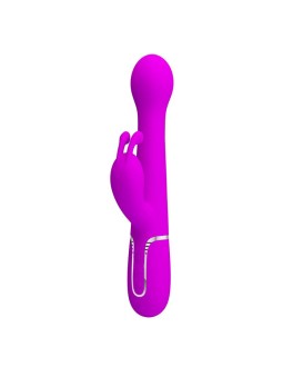Vibrador con Thrusting y Bolas Rotatorias Dejon Rosa