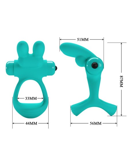 Anillo para el Pene con Vibracion Passionate Dante Verde