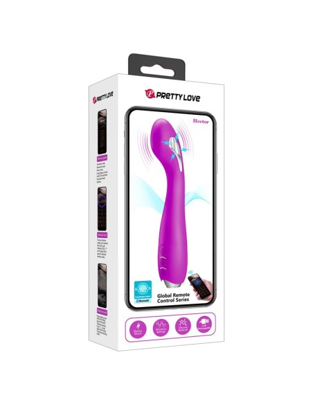 Hector Vibrador con Electroshock y App Rosa
