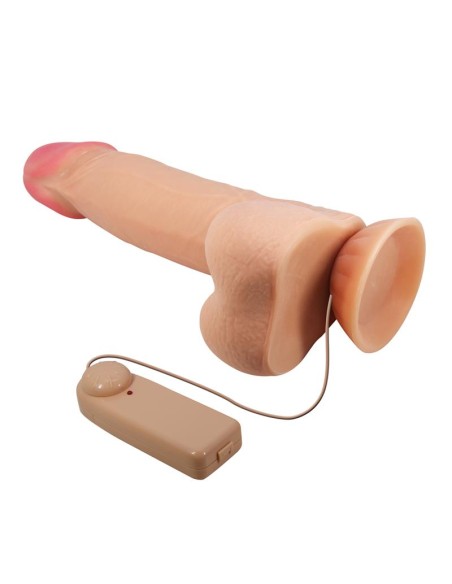 Vibrador Realista con Control Remoto Doble Densidad y Piel Deslizante