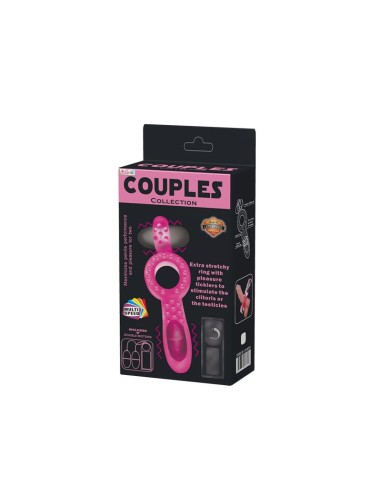 Anillo Vibrador Doble Couple Collection Rosa