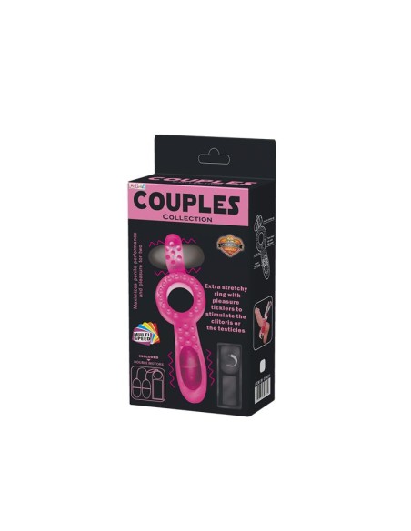Anillo Vibrador Doble Couple Collection Rosa