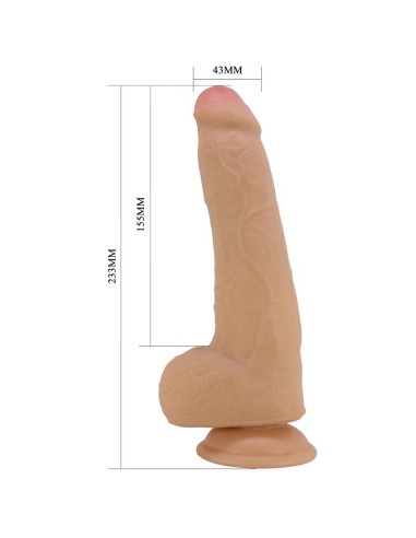 Dildo Realista con Testiculos y Piel Deslizante 233 cm