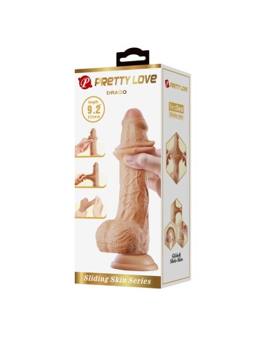 Dildo Realista con Testiculos y Piel Deslizante 233 cm