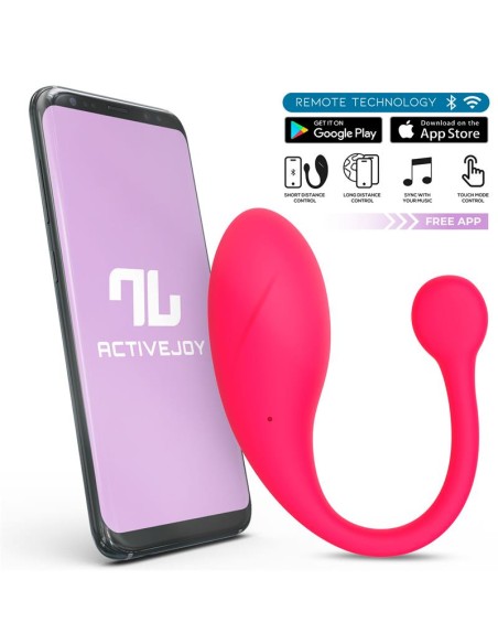 Bulby Huevo Vibrador con APP Rosa Intenso