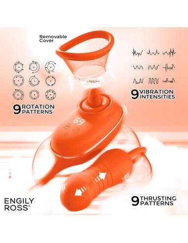 Lizer Pro Estimulador con Lengua Oscilante Bomba de Vacio y Huevo con Up and Down