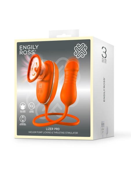 Lizer Pro Estimulador con Lengua Oscilante Bomba de Vacio y Huevo con Up and Down