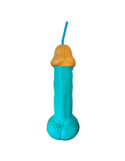Vaso con Forma de Pene Azul 500 ml