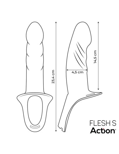 Arnes Strap On con Dildo Hueco Silicona Premium Talla S