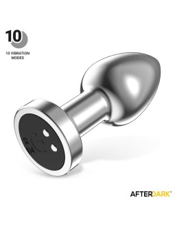 Dimpor Plug Anal Cromado con Vibracion USB Magnetico Talla S 2